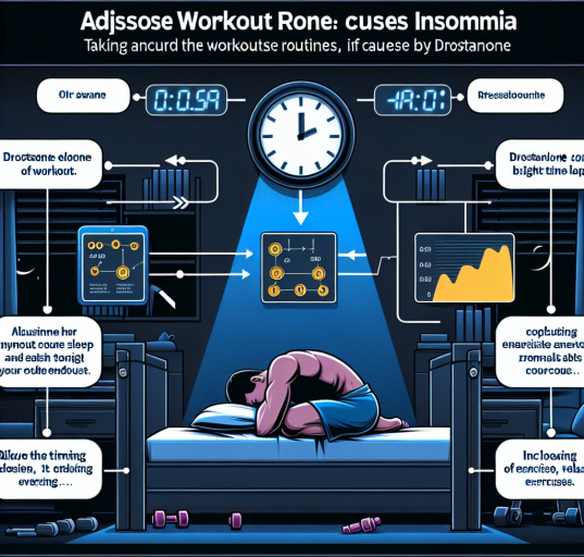 Cómo ajustar el entrenamiento si Drostanolona produce insomnio