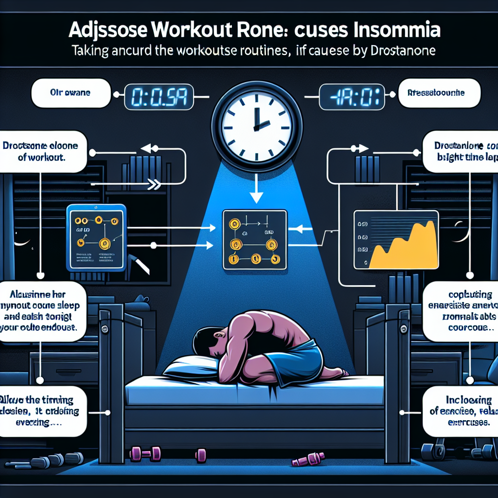 Cómo ajustar el entrenamiento si Drostanolona produce insomnio