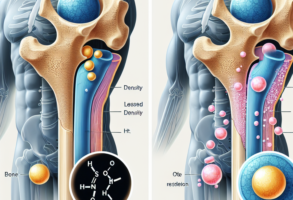 Sustanon y cambios en la densidad ósea