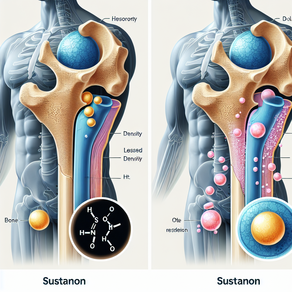 Sustanon y cambios en la densidad ósea