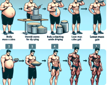 Cómo se comporta Cursos de esteroides para secado y modelado corporal (aumento de masa magra) con déficit calórico severo