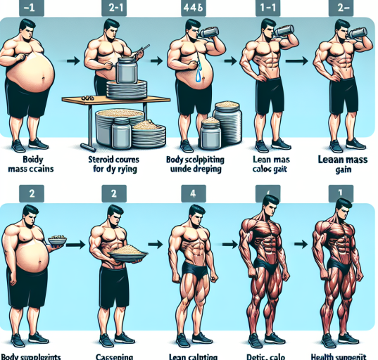 Cómo se comporta Cursos de esteroides para secado y modelado corporal (aumento de masa magra) con déficit calórico severo