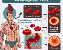 Qué tipo de sudoración indica que Erythropoietin está activo
